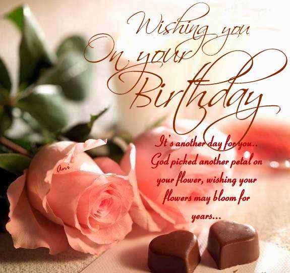 Wishing you on your birthday