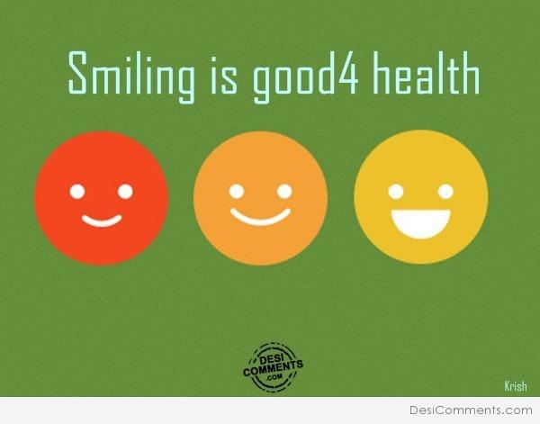 Smiling is good 4 health
