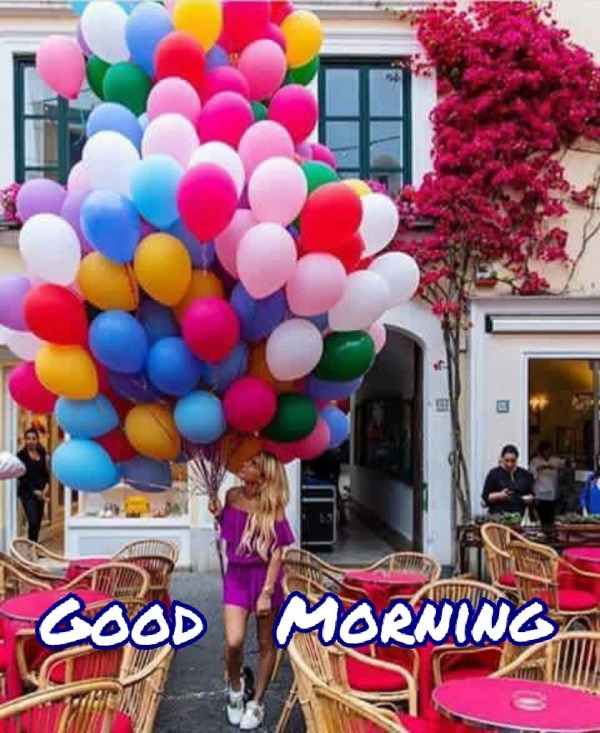 Good Morning with balloons