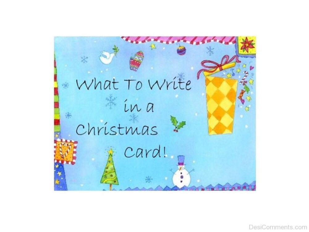 What To Write In A Christmas Card DesiComments