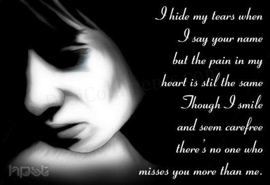 There is no one who misses you more than me - DesiComments.com