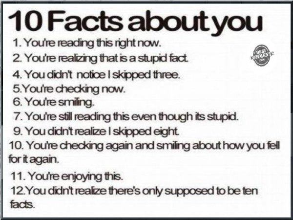 Ten facts about you