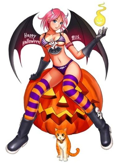 Halloween girl graphic