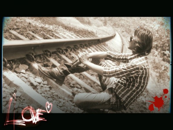 Javed Shah On Railway Track