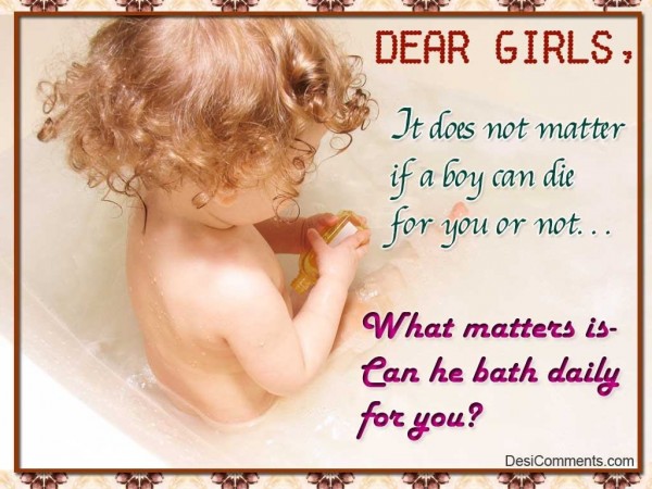 Dear Girls…