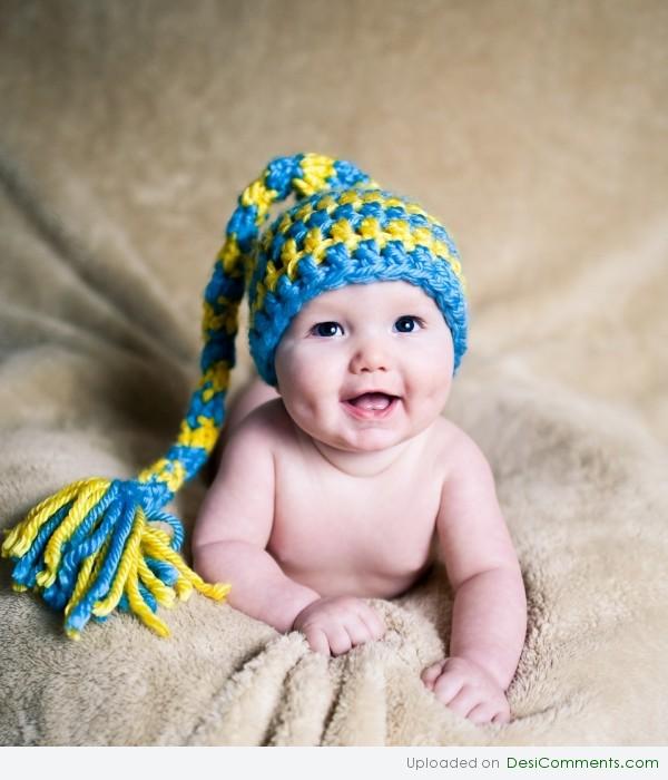 baby Wearing a Nice Cap