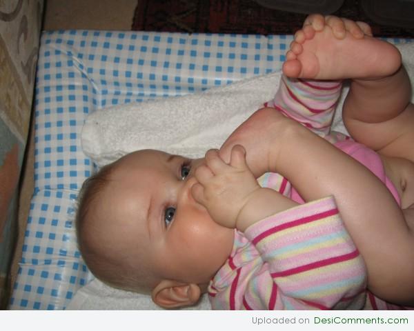 Toe Sucking Baby