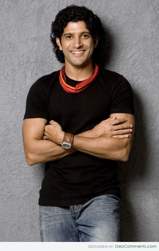 Farhan Akhtar Smiling Face