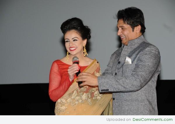 Ariana Ayam With Shekhar Suman