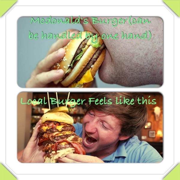 Mcdonald’s Burger & Local Burger