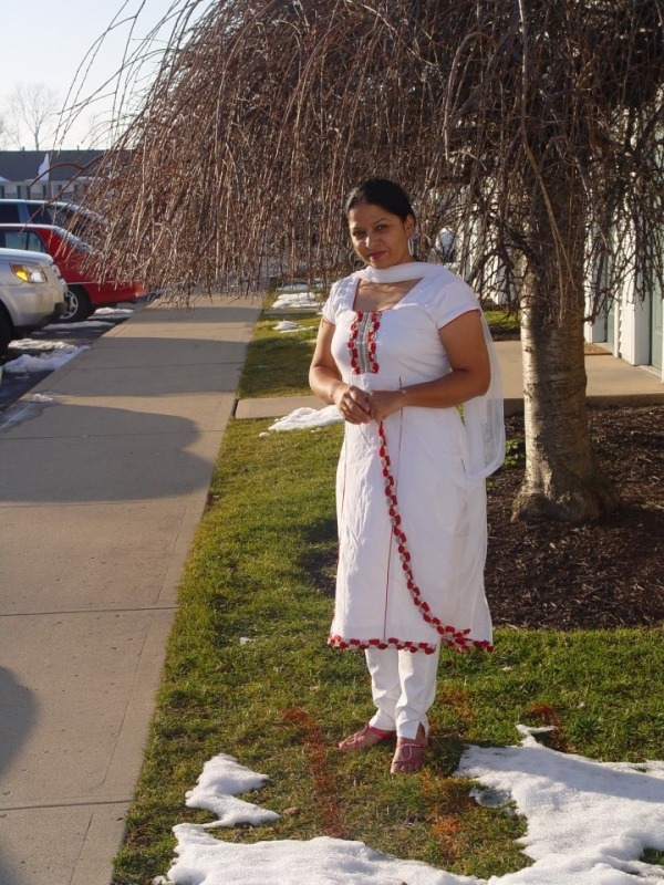 Anita Shabdeesh In White Suit