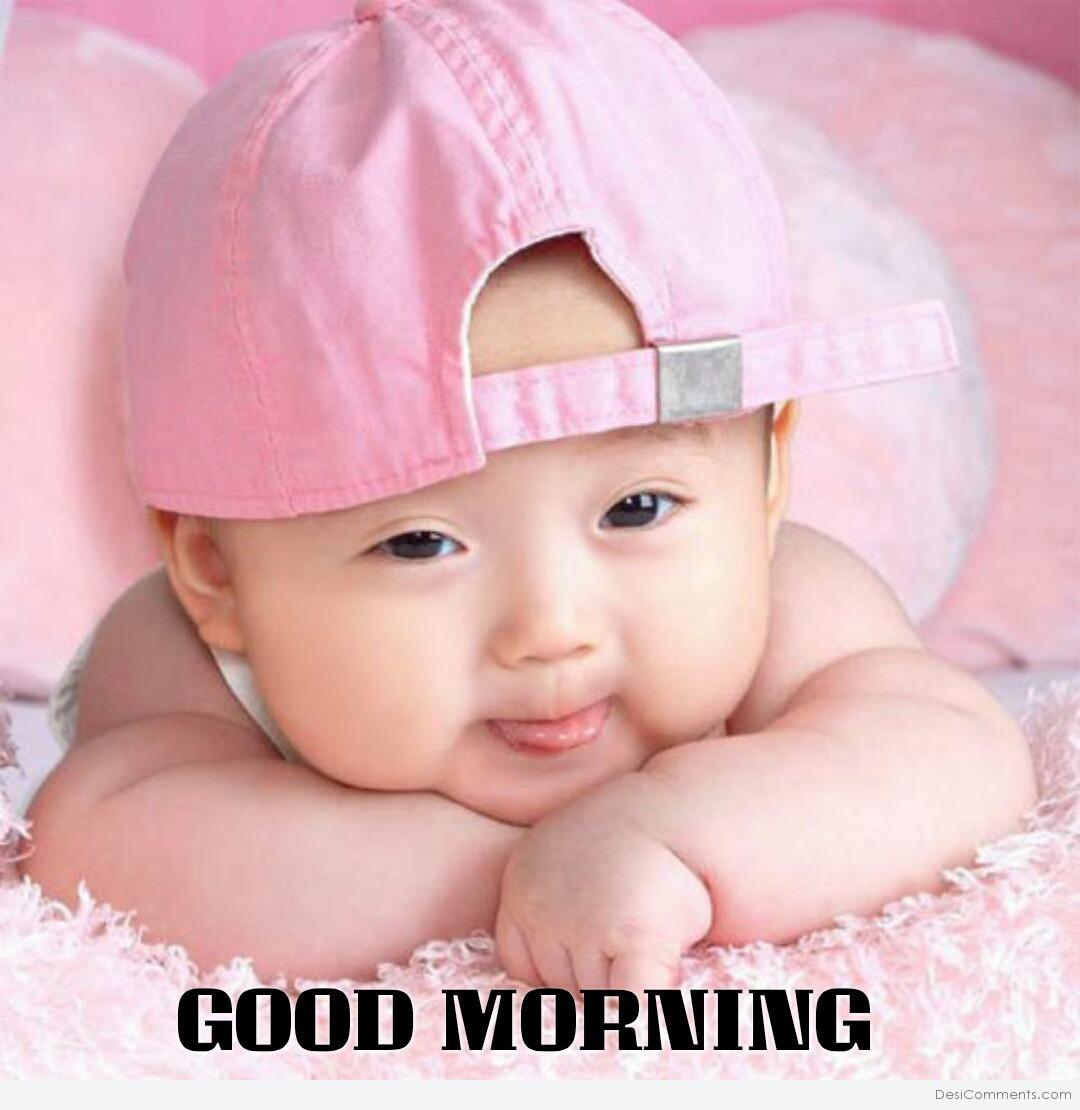 Cute Baby Saying Good morning - DesiComments.com