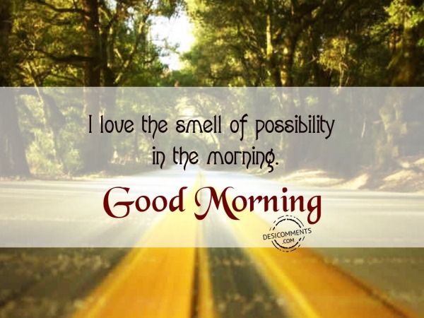 Smell Of Possibility - Good Morning