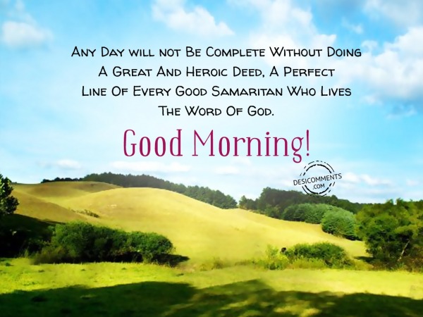 The Word Of God – Good Morning - Desi Comments