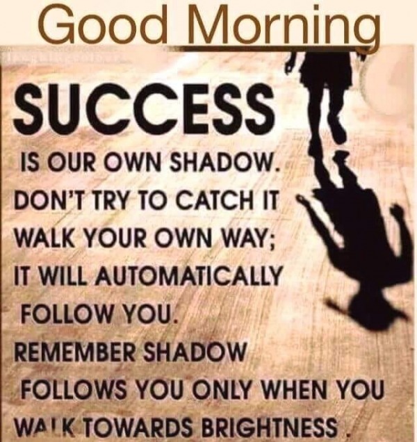 Success Is Your Own Shadow