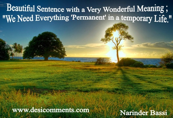 Beautiful Sentence With A Wonderful Meaning DesiComments