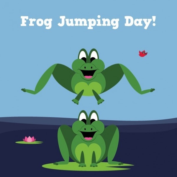 Happy Frog Jumping Day