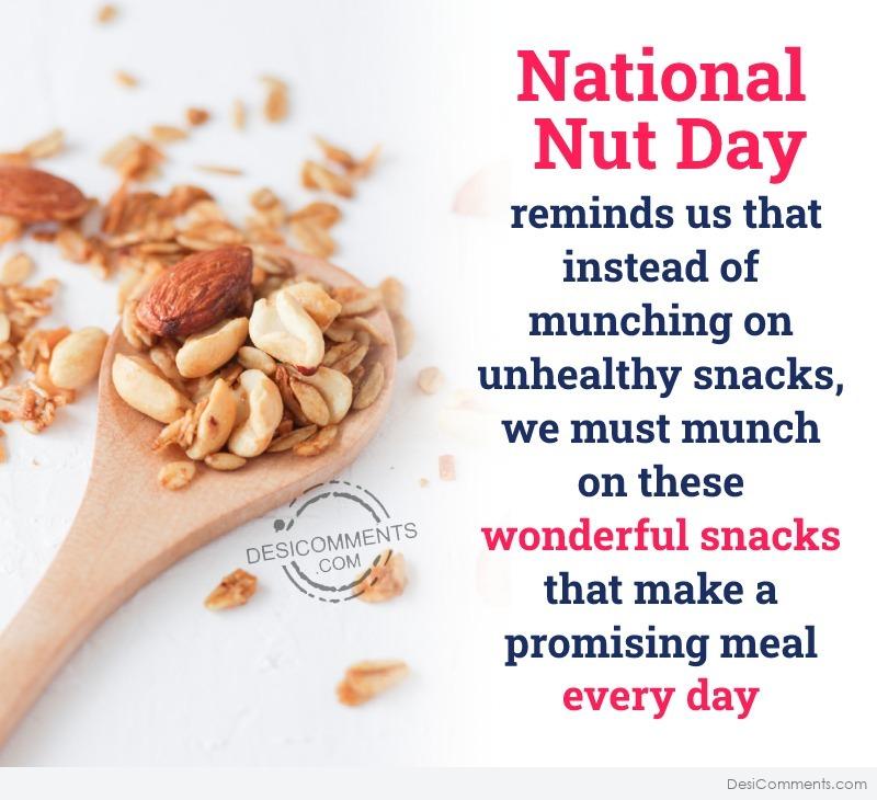National Nut day Reminds Us That - DesiComments.com