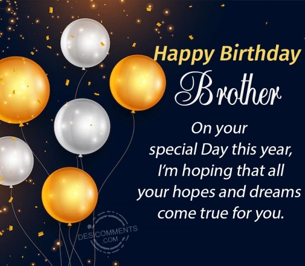 Birthday Wishes For Brother With Images