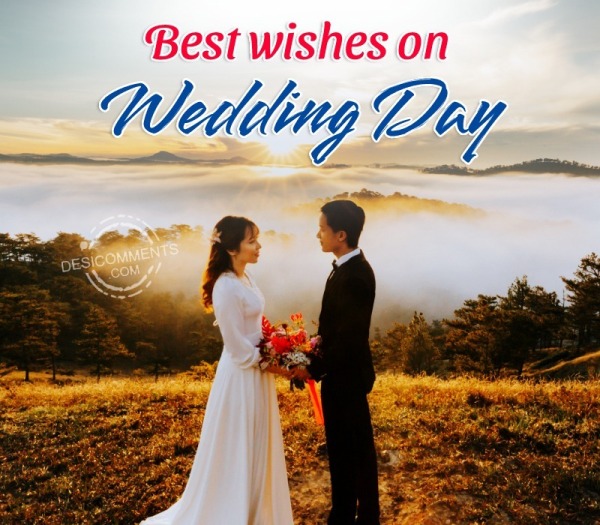 Best Wishes On Wedding Day - Desi Comments