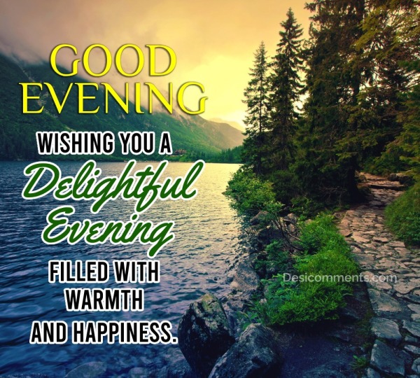 Wishing You A Delightful Evening - Desi Comments