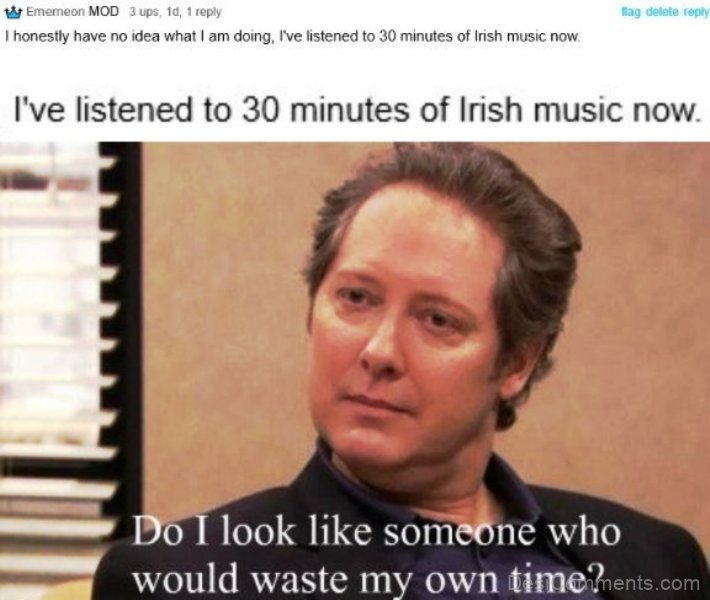 man listening to music meme