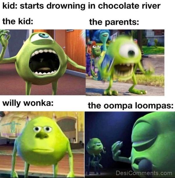 Starts Drowing In Chocolate River