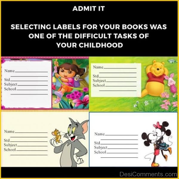 Admit It Selecting Labels For Your Books