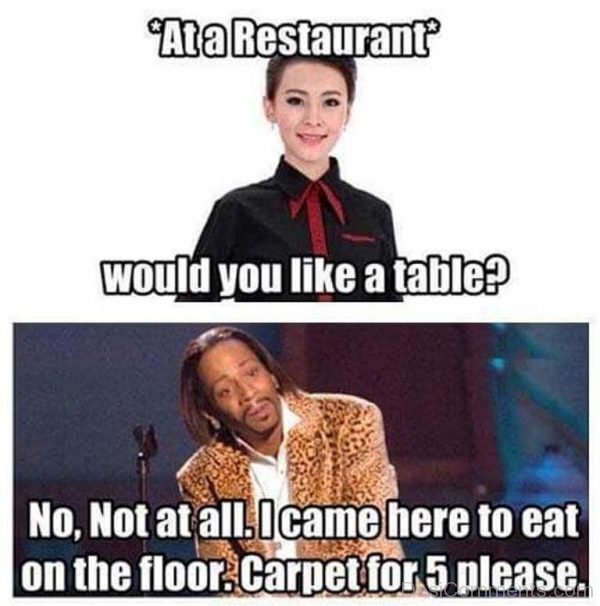 At A Restaurant, Would You Like A Table