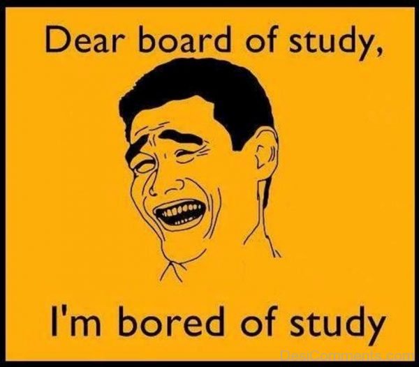 Dear Board Of Study