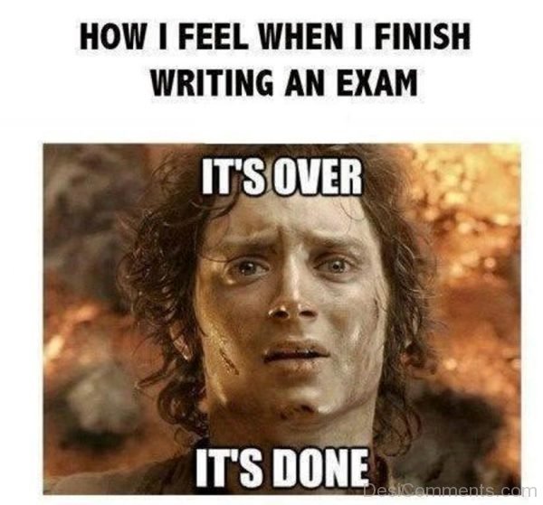 How I Feel When I Finish