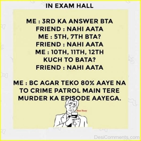 In Exam Hall-DC096