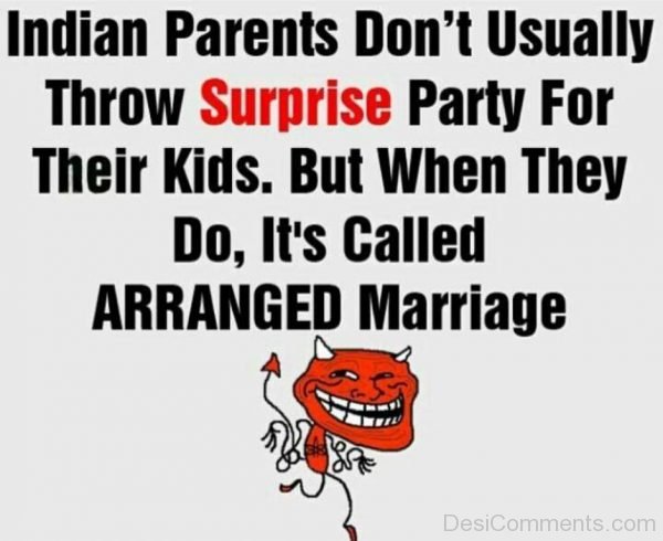 Indian Parents Don’t Usually Throw Surprise