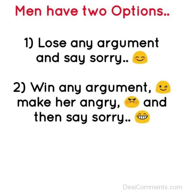 Men Have Two Options