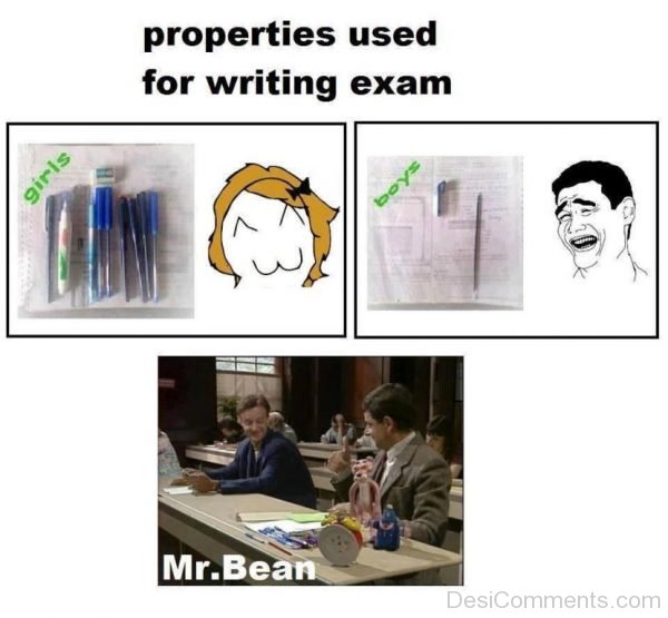 Properties Used For Writing Exam