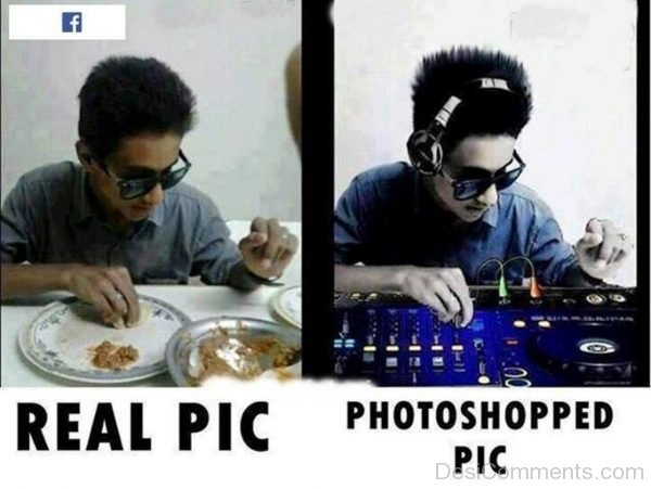 Real Pic Vs Photoshopped Pic