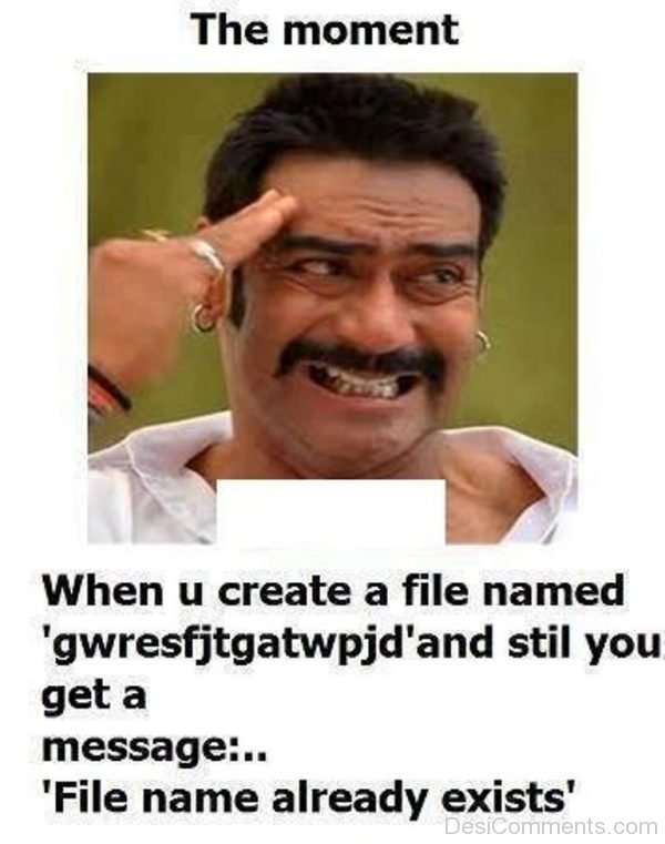 The Moment When You Create A File