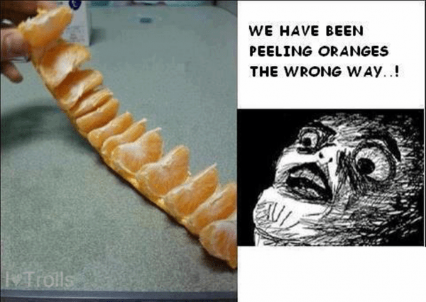 We Have Been Peeling Oranges