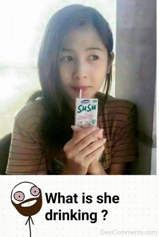 What Is She Drinking