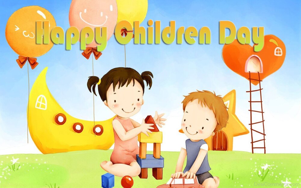 Beautiful Happy Children Day Pic - DesiComments.com