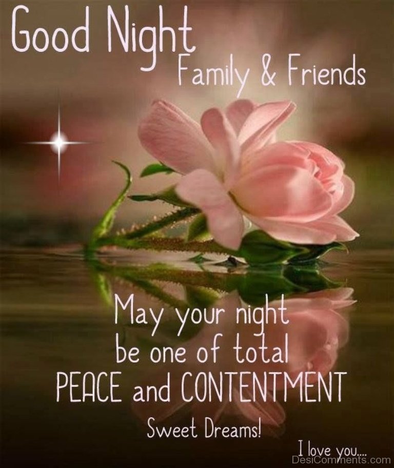 good night family and friends quotes