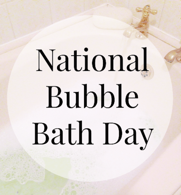 National Bubble Bath Day