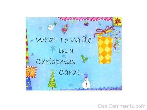 What To Write In A Christmas Card