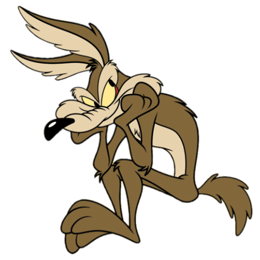 Wile E. Coyote Sitting Image - DesiComments.com