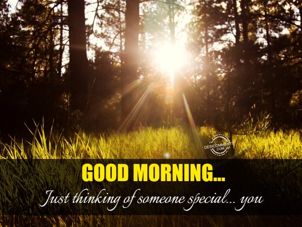 Good Morning – Just Thinking of Someone Special You - Desi Comments