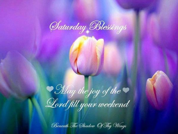 May the joy of the lord fill your weekend