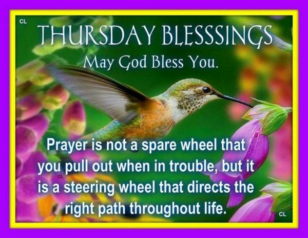 Thursday Blessings May God Bless You