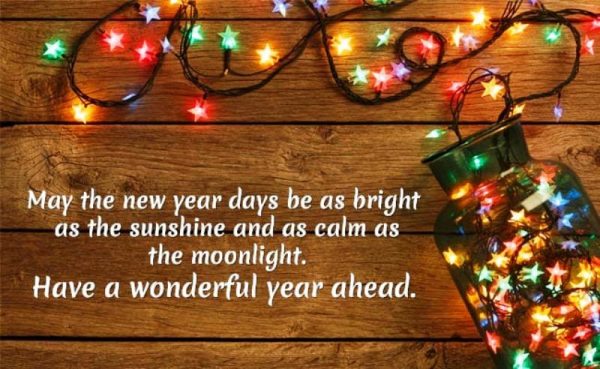 May The New Year Days Be As Bright