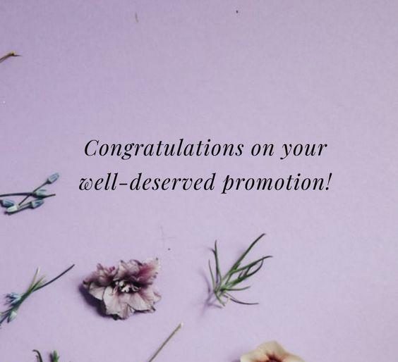 Congratulations On Well Deserved Promotion DesiComments