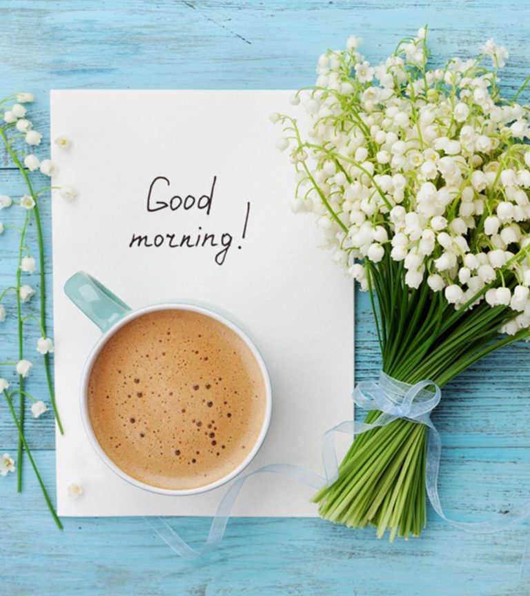 Good Morning Tea And Flowers Image - Desi Comments